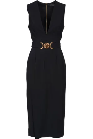 VERSACE Kjole, Dame, Sort, XS, Uld, Sorte kjoler