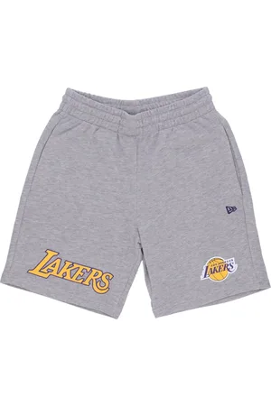 New Era Sport, Herre, Grå, XL, Bomuld, NBA Team Logo Shorts Heather Grey