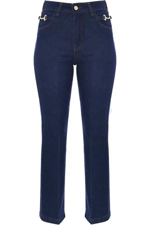 Kocca Jeans, Dame, Blå, W29, Bomuld, Metal Hook Waistline Jeans