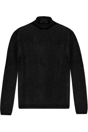 Fabiana Filippi Strik, Dame, Sort, S, Uld, Langærmet turtleneck