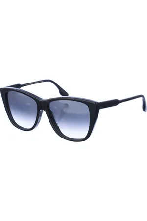 Victoria Beckham Tilbehør, Dame, Sort, ONE SIZE, Oval Acetat solbriller med UV-beskyttelse