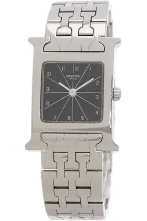 Hermès Pre-owned, Dame, Sort, ONE SIZE, Pre-owned Rustfrit stal watches