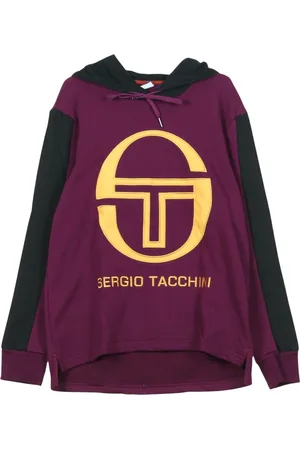 Sergio Tacchini Sweathshirts & Hoodies, Herre, Lilla, XL, Uld, Lilla/sort herre hættetrøje