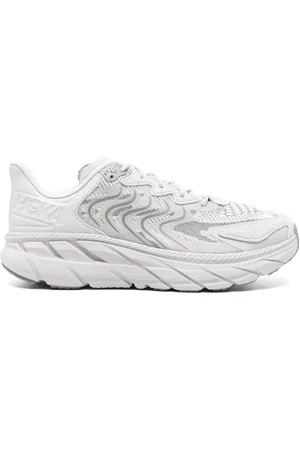 Hoka One One Sko, Herre, Grå, 40 1/2 EU, Uld, Grå Sneakers til Aktiv Livsstil