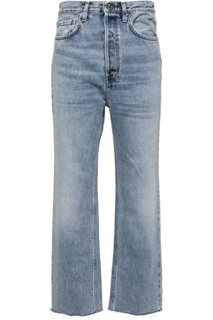 Totême Jeans, Dame, Blå, W26, Denim, Klassisk Denim Skåret