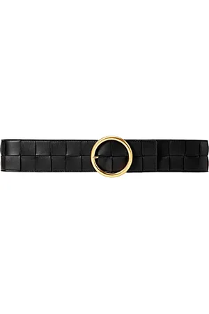 Bottega Veneta Tilbehør, Dame, Sort, 85 CM, Uld, Stilfuldt læderbælte til mænd