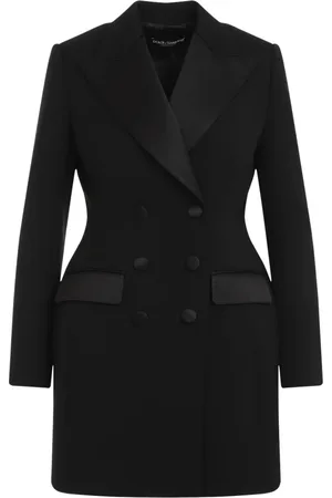 Dolce & Gabbana Jakke, Dame, Sort, S, Uld, Sort jakke til kvinder Aw24