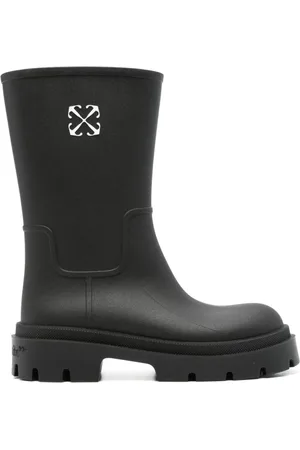 OFF-WHITE Sko, Herre, Sort, 41 EU, Sorte flade sko med pil-motiv
