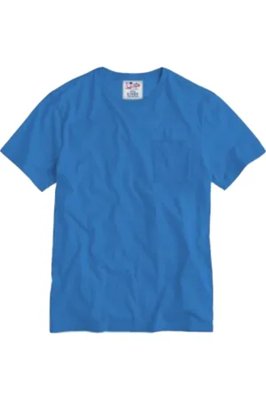 MC2 SAINT BARTH Top, Herre, Blå, M, Linned, Herre Linned T-shirt Forskellige Solide Farver
