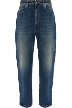 Fabiana Filippi Jeans, Dame, Blå, 2XS, Uld, Straight leg jeans