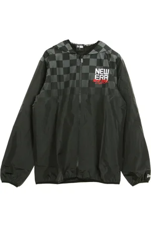 New Era Jakke, Herre, Sort, XL, Uld, Sort Windbreaker Jakke til Mænd