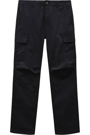 Dickies Bukser, Herre, Sort, W32, Bomuld, Sort Bomuldsbukser med Dobbelt Knæ