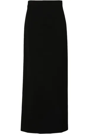 WARDROBE.NYC Nederdel, Dame, Sort, M, Uld, Sort Column Nederdel