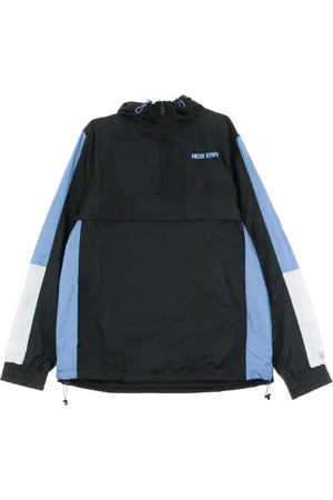 New Era Jakke, Herre, Sort, L, Uld, Moderne Windbreaker Jakke Navy/Hvid/Himmelblå