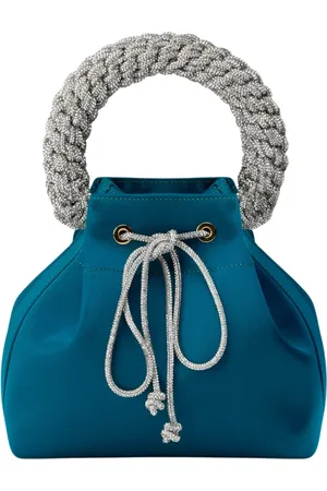 Hibourama Taske, Dame, Grøn, ONE SIZE, Satin, Grøn Zircon Linda Satin Håndtaske