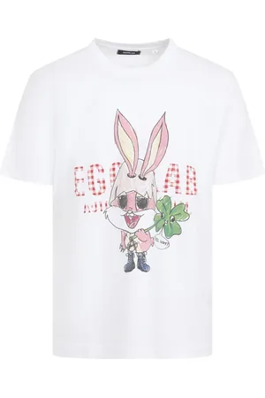 EgonLab Top, Herre, Hvid, L, Uld, Hvid T-shirt Stilfuld Behagelig Opgrader Garderobe
