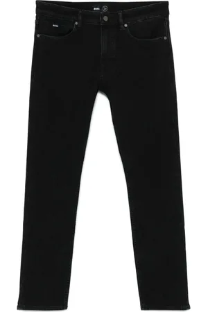 HUGO BOSS Jeans, Herre, Sort, W40, Bomuld, Slim Fit `P-Delaware` Jeans