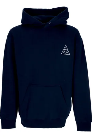 Huf Sweathshirts & Hoodies, Herre, Blå, XL, Bomuld, Triangle Po Hoodie Sæt Navy