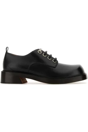 Alexander McQueen Sko, Herre, Sort, 40 EU, Læder, Sort læder snøresko
