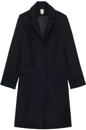 Inès de la Fressange Frakke, Dame, Sort, XL, Uld, Franck Coat
