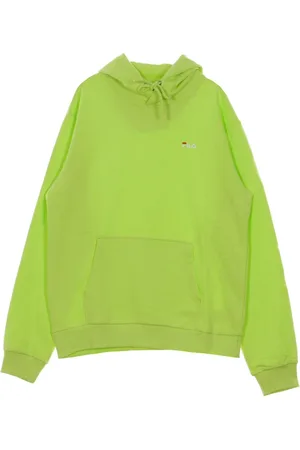 Fila Sweathshirts & Hoodies, Herre, Grøn, XS, Uld, Letvægt Hættetrøje i Skarp Grøn