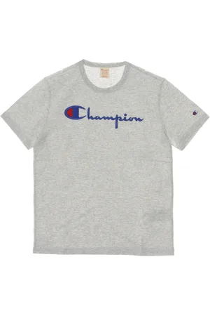 Champion Top, Herre, Grå, M, Uld, Heather Crewneck Tee