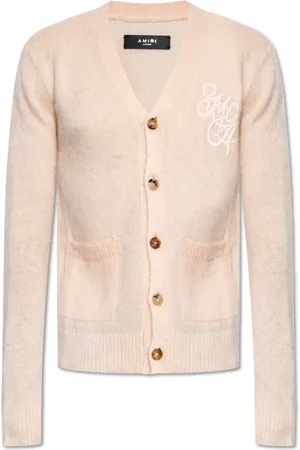 AMIRI Strik, Herre, Lyserød, M, Cardigan med logo