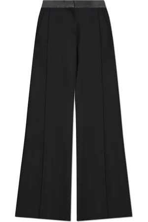 Victoria Beckham Bukser, Dame, Sort, S, Satin, Bukser med satin taljebånd
