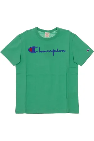 Champion Top, Herre, Grøn, XL, Hamp, Lys Grøn Crewneck Tee til Mænd