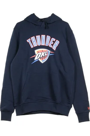 New Era Sweathshirts & Hoodies, Herre, Blå, XS, Uld, Holdlogo hættetrøje i Obsidian