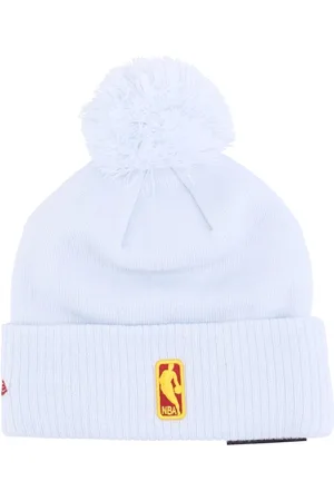New Era Tilbehør, Herre, Hvid, ONE SIZE, NBA City Night Pom Pom Beanie
