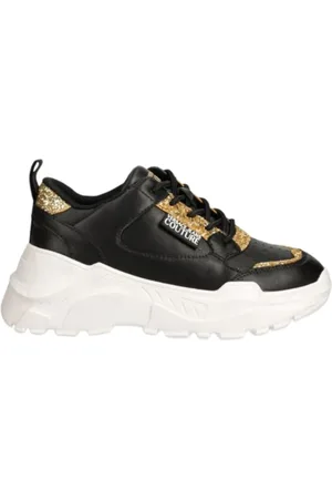 VERSACE Sko, Dame, Sort, 37 EU, Uld, Speedtrack Sneakers til Kvinder