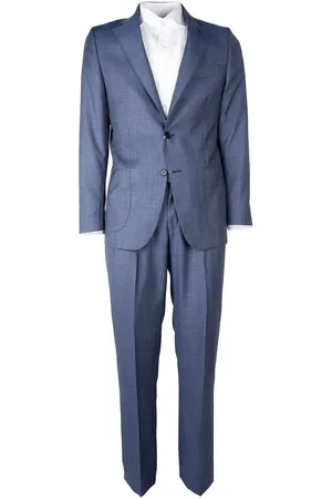 Made in italia Jakkesæt, Herre, Blå, M, Uld, Blå Uld Virgin Suit Drop 7