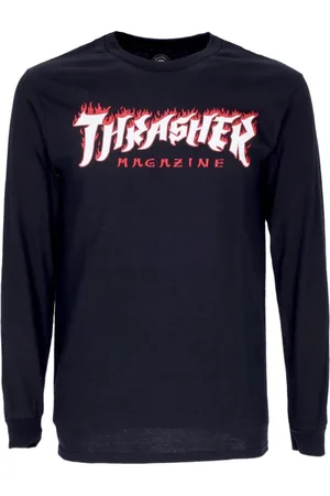 Thrasher Top, Herre, Sort, L, Bomuld, Possessed Logo Langærmet T-shirt