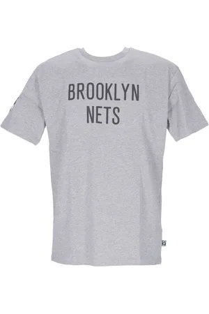 New Era Top, Herre, Grå, S, Bomuld, NBA Brooklyn Nets Oversized Tee