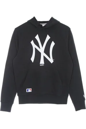 New Era Sweathshirts & Hoodies, Herre, Blå, L, Bomuld, NY Yankees Logo Hættetrøje Navy/Hvid