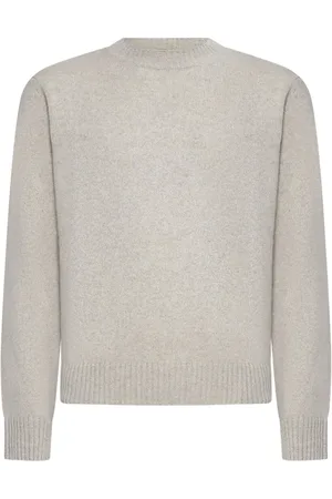 LOW BRAND Strik, Herre, Hvid, 2XL, Uld, Stilfulde Sweaters Samling