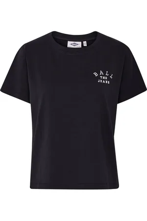 Ball Top, Dame, Sort, L, Bomuld, Sort T-shirt Basavona Top