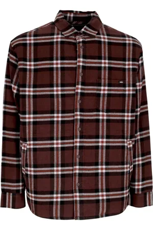Vans Skjorte, Herre, Flerfarvet, M, Bomuld, Quiltet Flannel Skjorte Fudge/Lavender Frost
