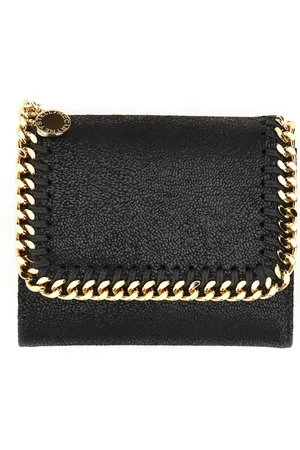 Stella McCartney Tilbehør, Dame, Sort, ONE SIZE, Lille pung med trykknaplukning
