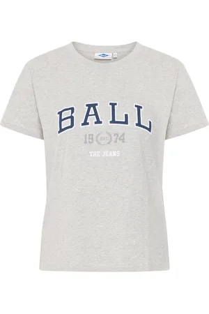 Ball Top, Dame, Grå, XL, Bomuld, Grå Melange T-shirt Top