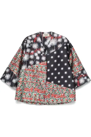 ALESSANDRO ENRIQUEZ Bluser & Skjorter, Dame, Flerfarvet, S, Uld, Sort Sea Tøj Crossover Hals Top