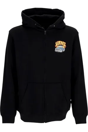 Vans Sweathshirts & Hoodies, Herre, Sort, S, Bomuld, Sort Zip Hoodie med Tilpasset Logo