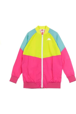 Kappa Jakke, Dame, Flerfarvet, XS, Uld, Stilfuld Windbreaker til kvinder i Lime/Grøn