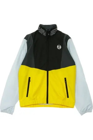 Sergio Tacchini Jakke, Herre, Flerfarvet, S, Uld, Track Jacket i Svovl/Sort