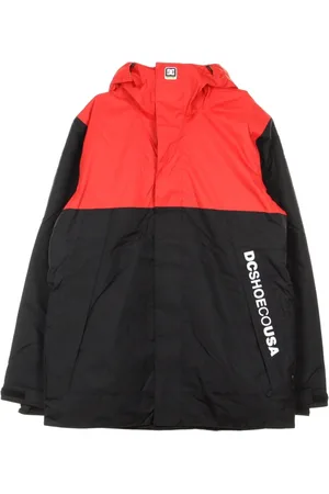 Dcshoes Jakke, Herre, Flerfarvet, M, Herre Lang Jakke Rød/Sort/Fluo