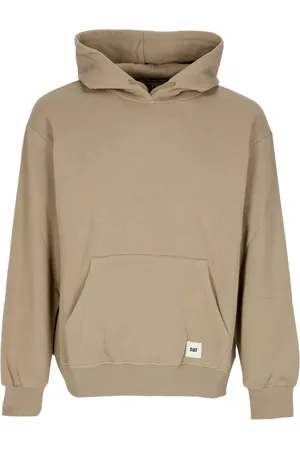 Caterpillar Sweathshirts & Hoodies, Herre, Brun, M, Bomuld, Label Logo Hoodie Lemon Pepper