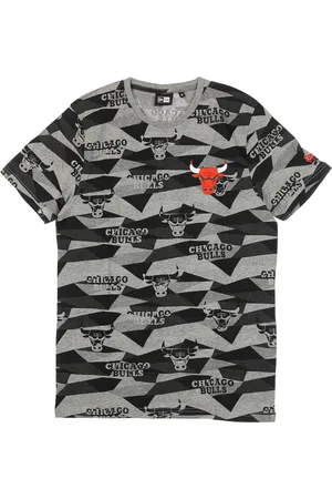 New Era Top, Herre, Flerfarvet, 2XL, Bomuld, Chicago Bulls Geometrisk Tee