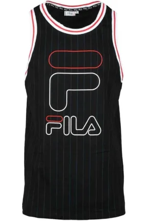 Fila Top, Herre, Sort, L, Bomuld, Ærmeløse toppe