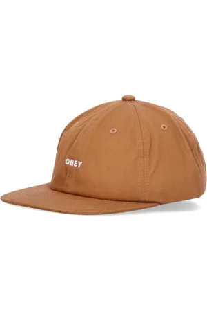 Obey Tilbehør, unisex, Brun, ONE SIZE, Bomuld, Brun Sukker Flat Visor Cap